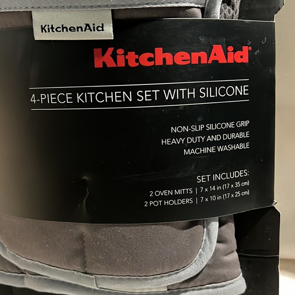 KitchenAid 4 Piece Kitchen Set with Silicone Gray - Picture 2 of 3
